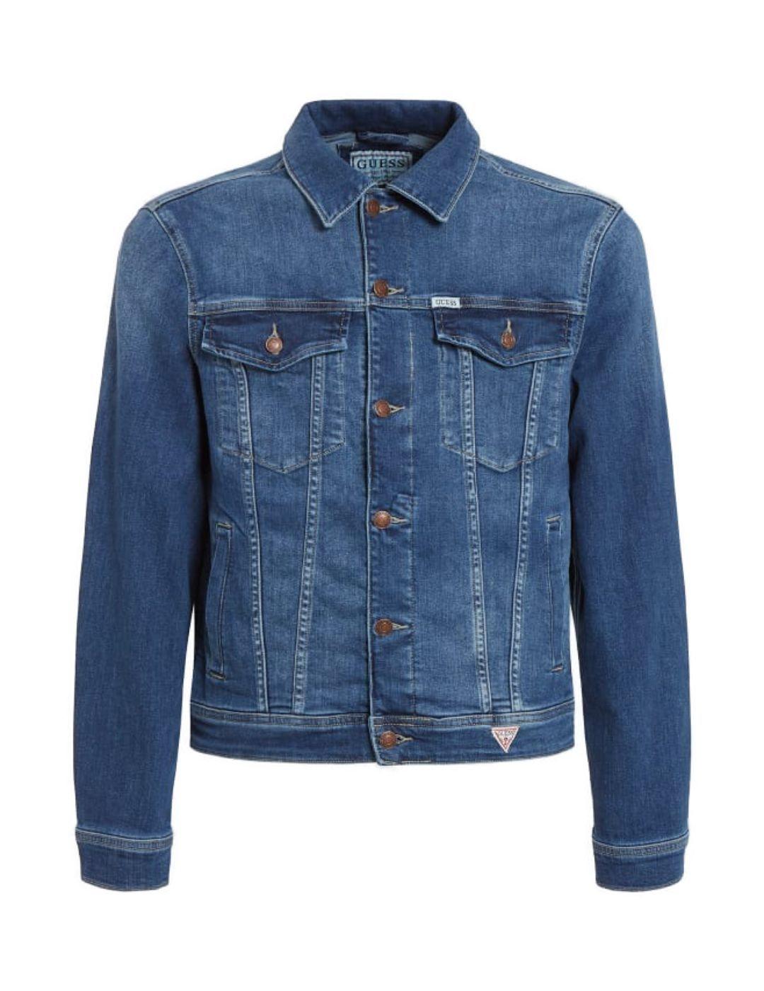 Chaqueta Guess Dillon denim azul para hombre -a