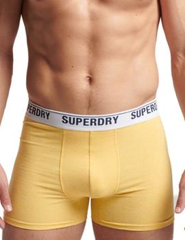 Boxer Superdry multisingle amarillo hombre -&