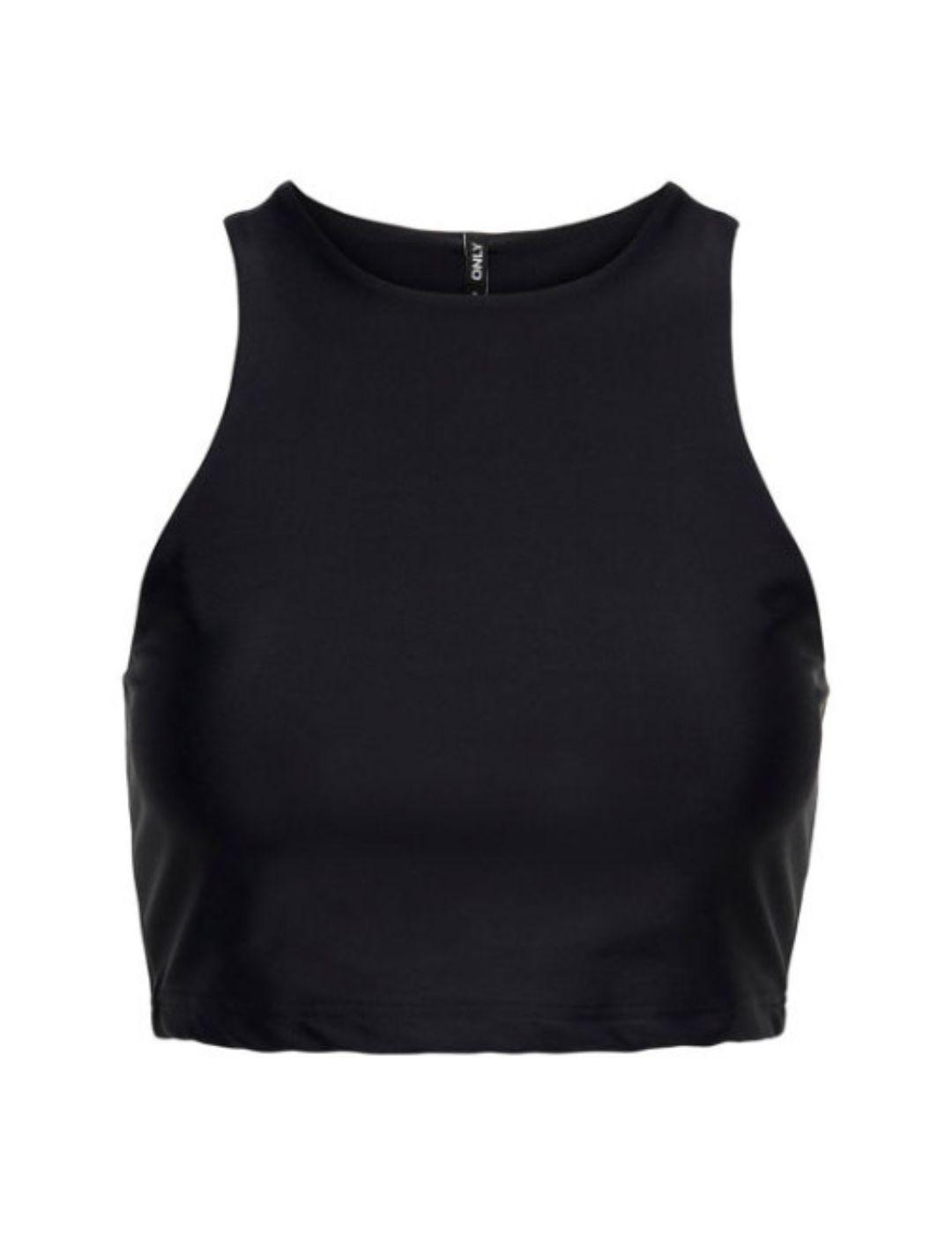 Top Only Sportif negro de mujer-a