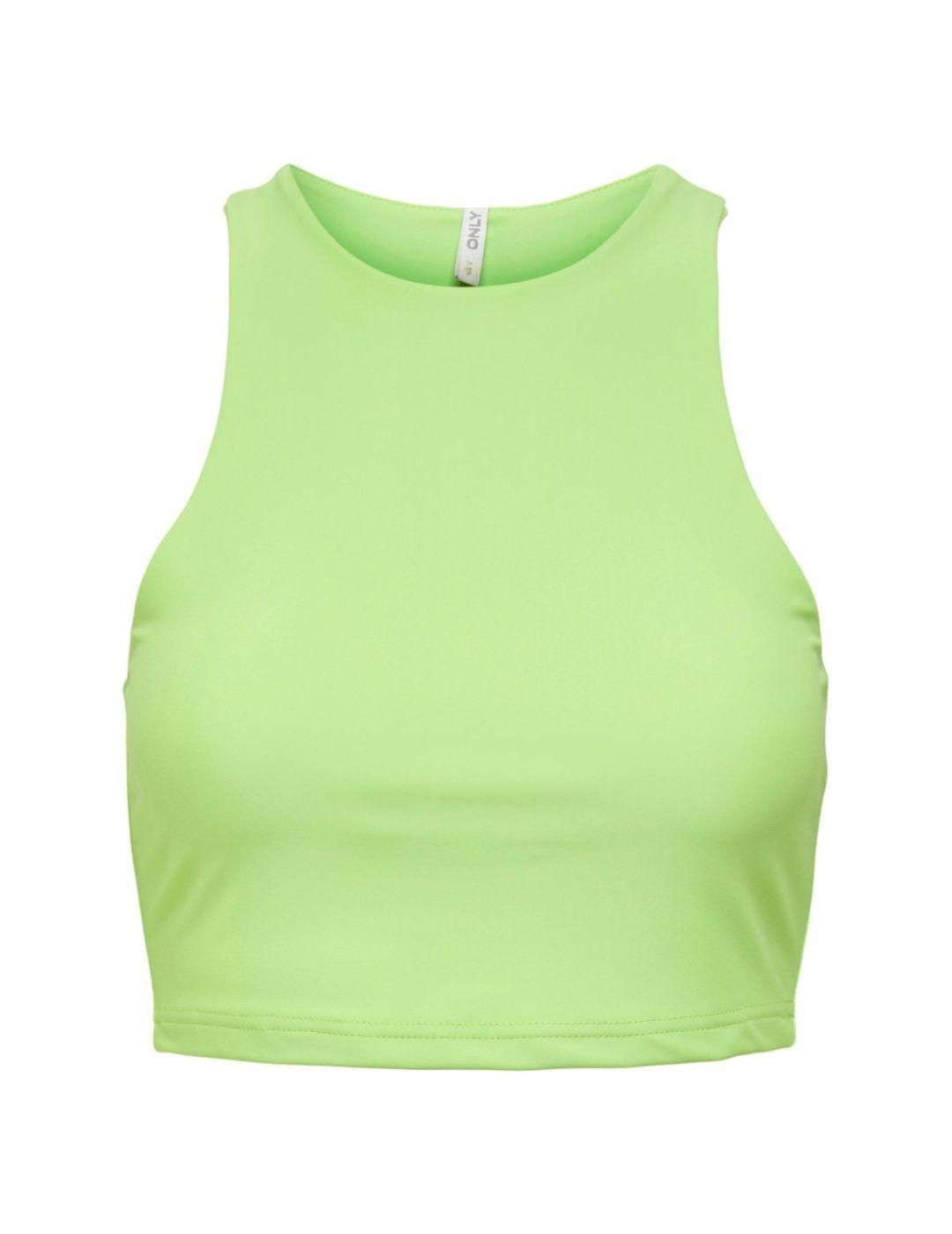 Top Only Sportif verde fluor de mujer-a