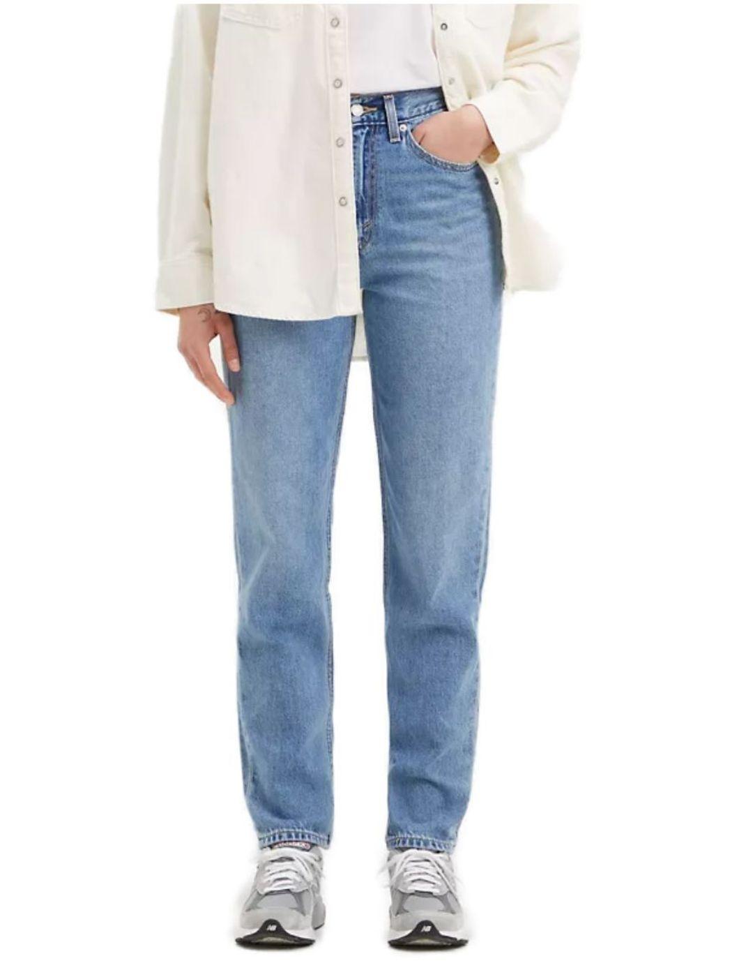 Vaquero Levi's 80s Mom Jean azul para mujer -a