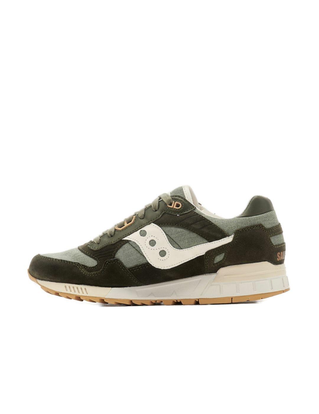 Zapatillas Saucony Shadow 5000 verde para hombre-a