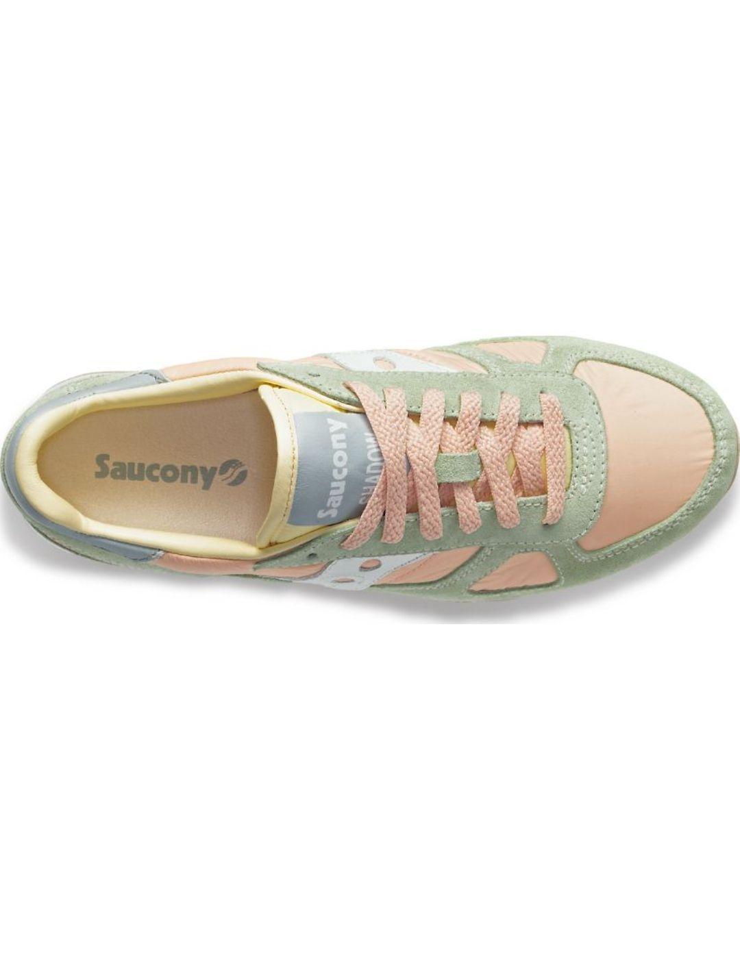 Zapatillas Saucony Shadow verde/rosa mujer-a