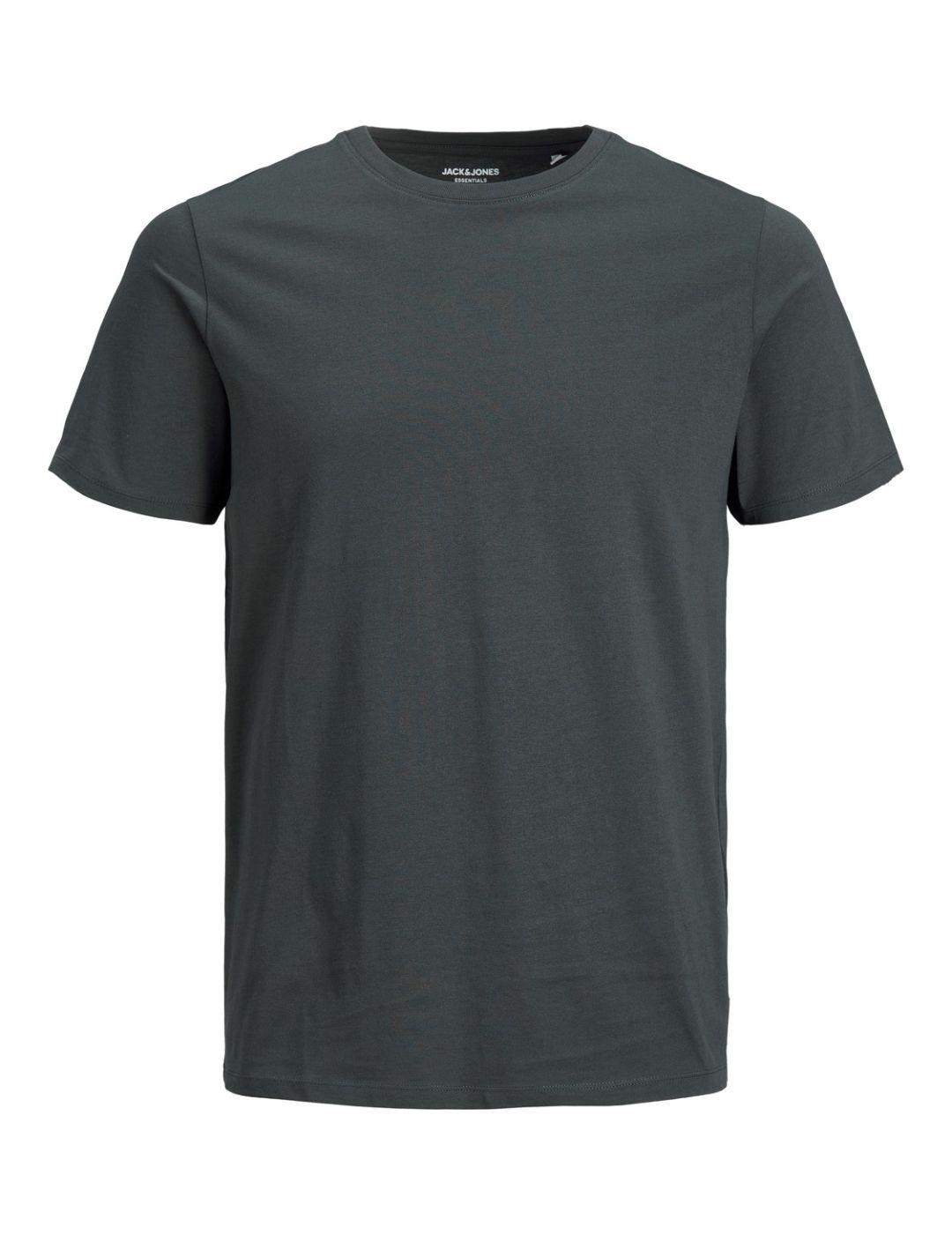 Camiseta Jack&Jones Organic gris manga corta de hombre