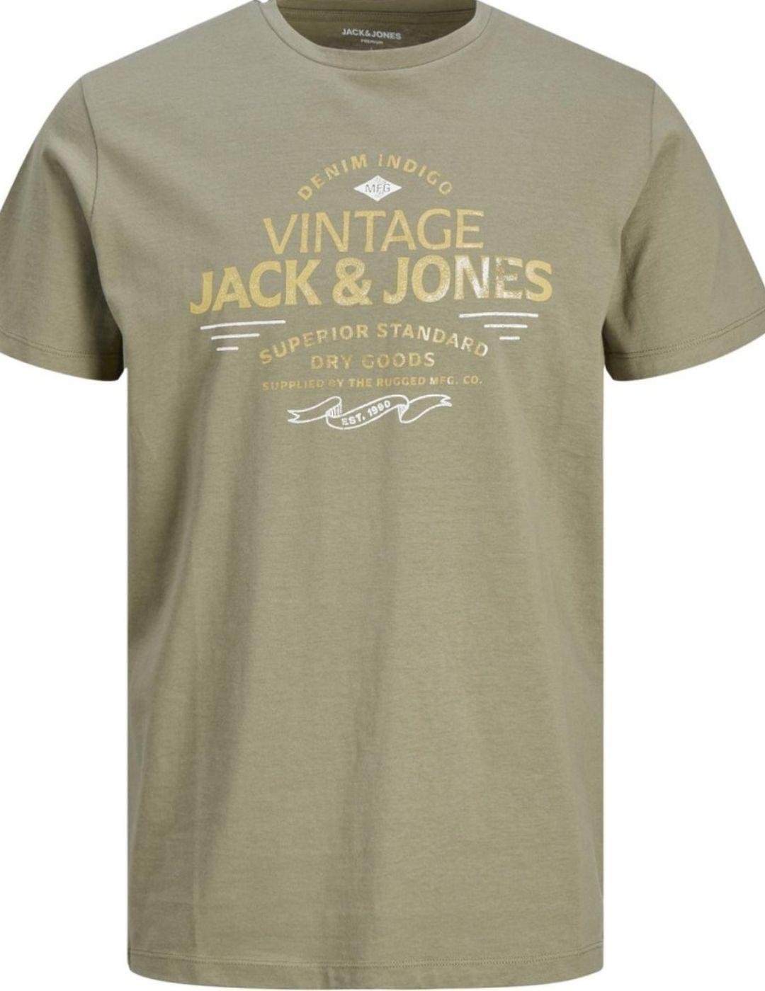 Camiseta Jack&Jones Blubooster verde de hombre-b