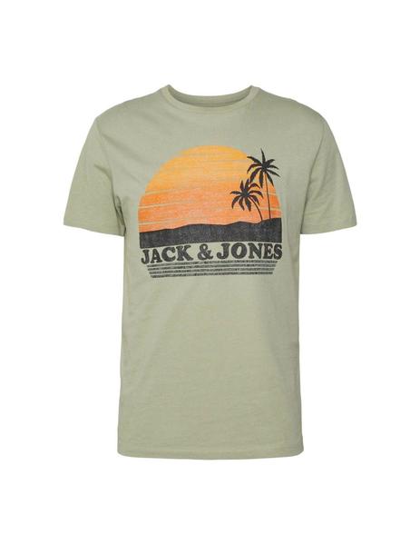 Camiseta Jack&Jones Palm verde para hombre-a