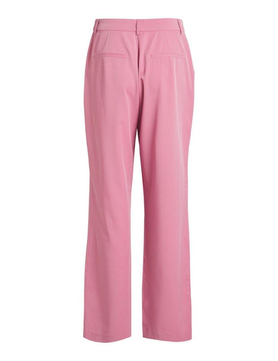 Pantalon Vila Sally rosa para mujer-a