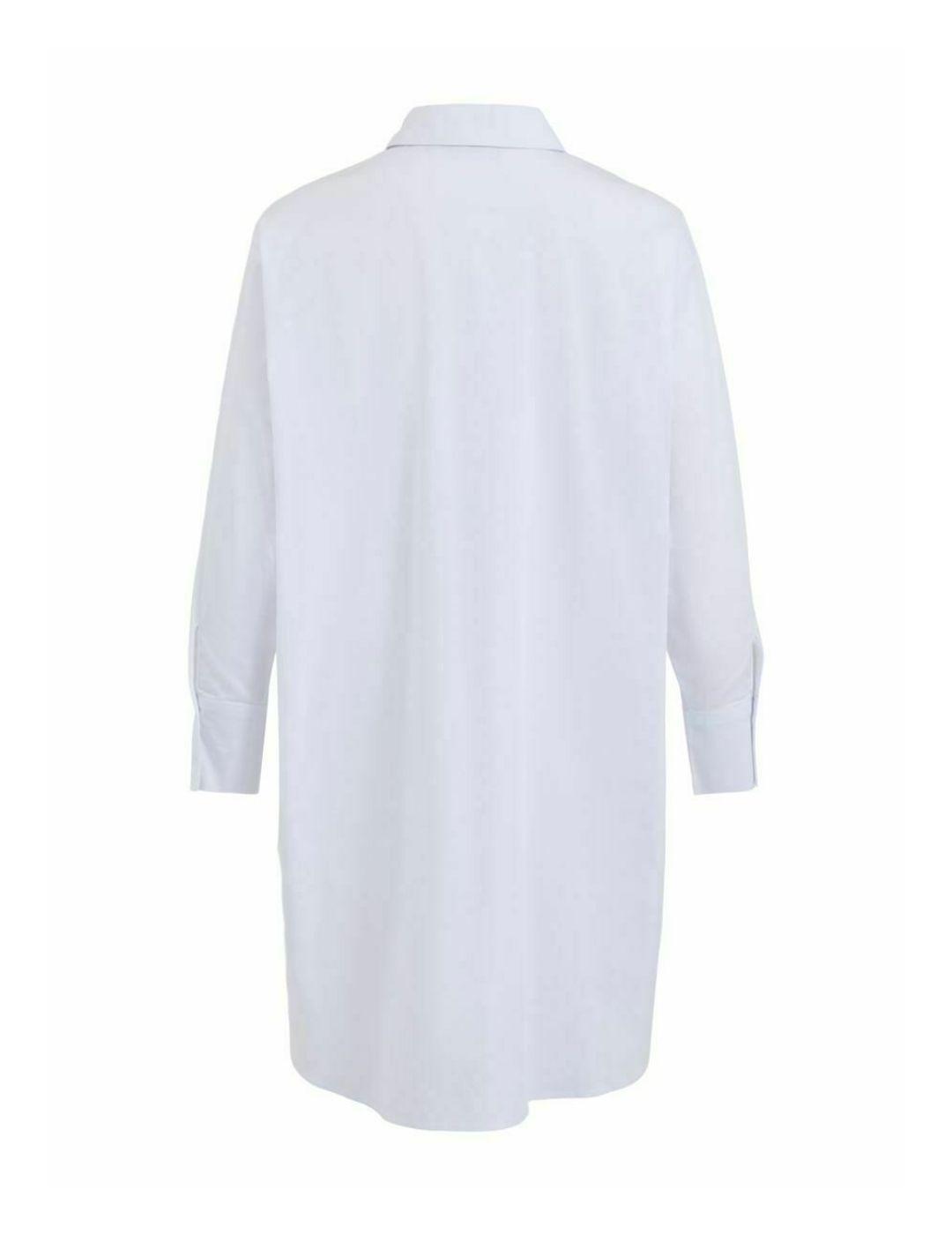 Camisa Vila Gitzy oversize blanca para mujer-a