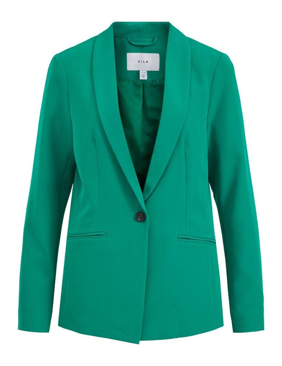 Blazer Vila Vikammas verde botella para mujer- a