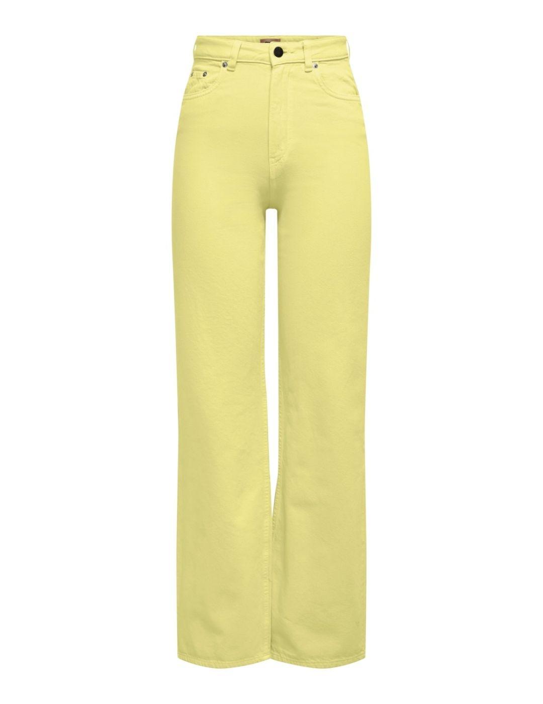 Pantalon Only Camille amarillo para mujer-b