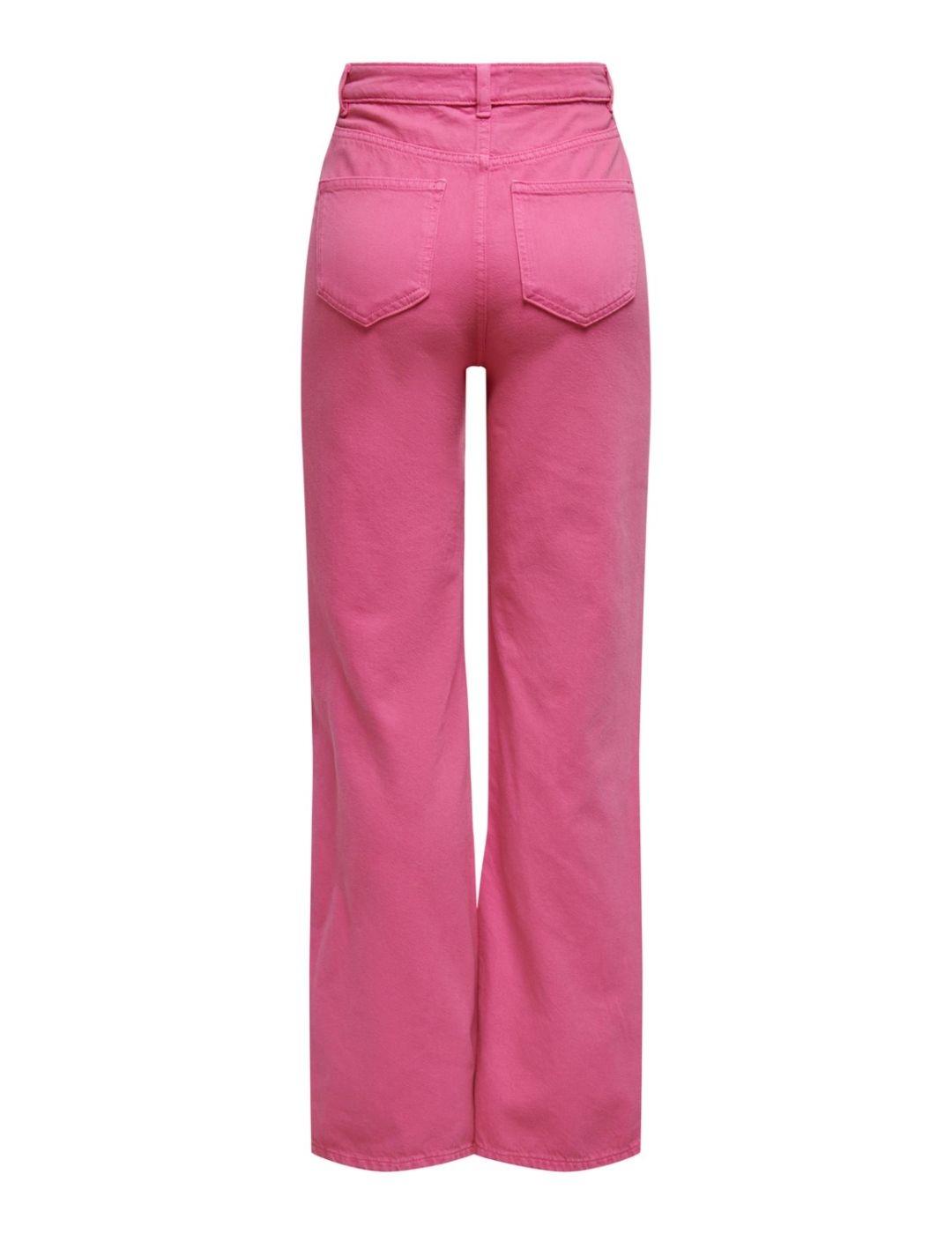 Pantalon Only Camille fucsia para mujer-b