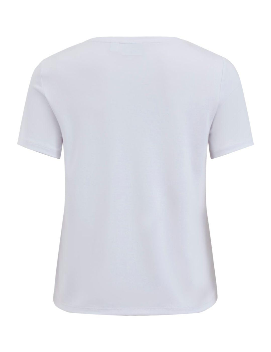Camiseta Vila Modala blanca para mujer-b