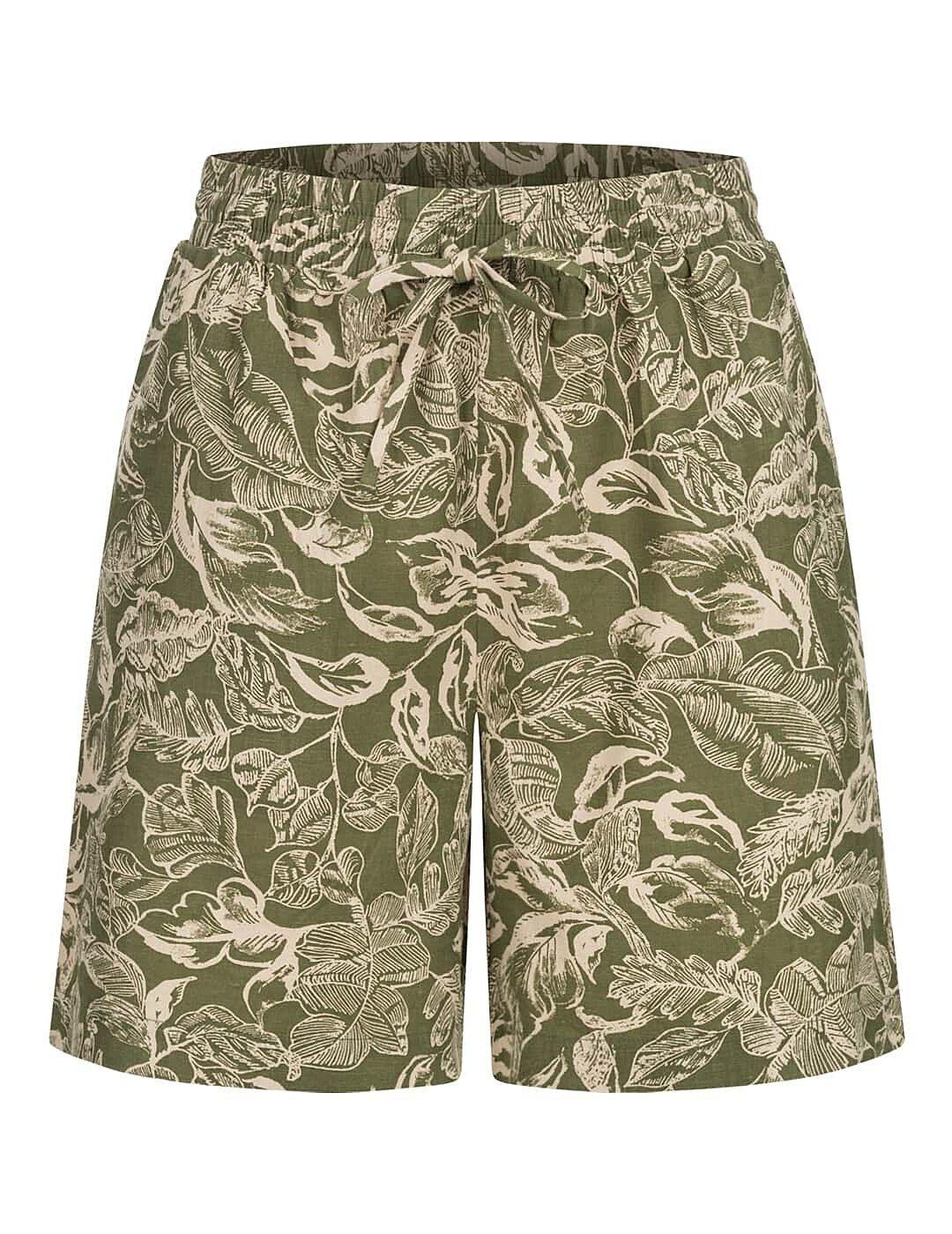 Short Vila Etni verde estampado para mujer -a