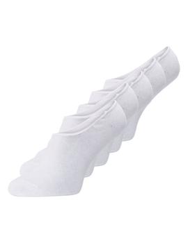 Pack 5 calcetines Jack&Jones Basic blanco -b&