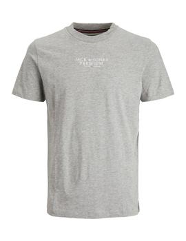Camiseta Jack&Jones Bluarchie gris manga corta de hombre