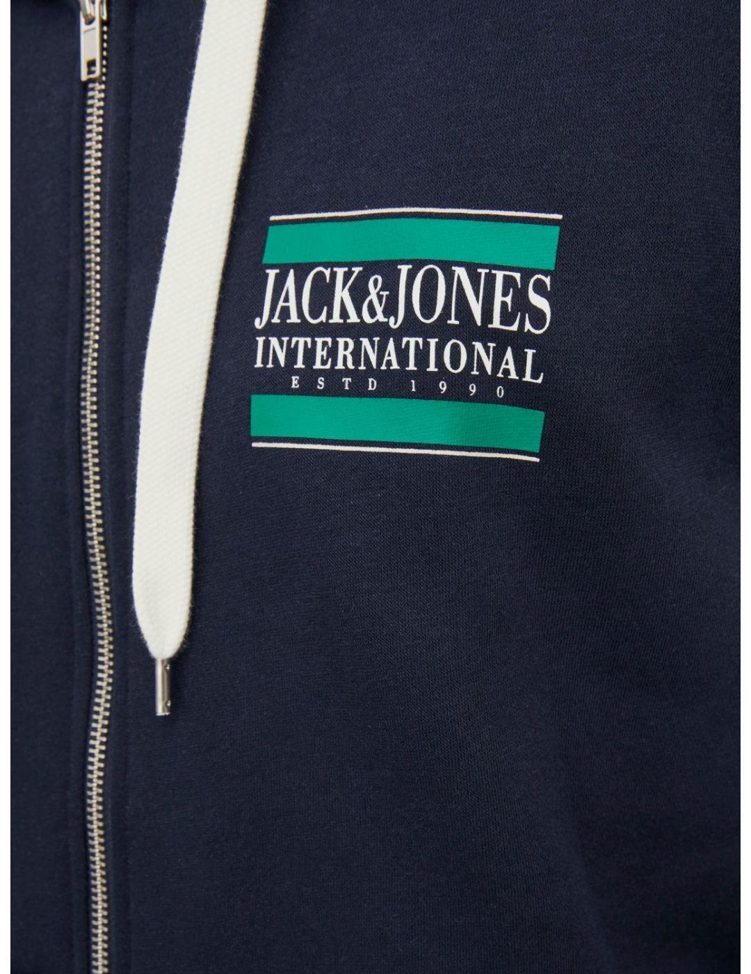 Sudadera Jack&Jones International marino hombre -b