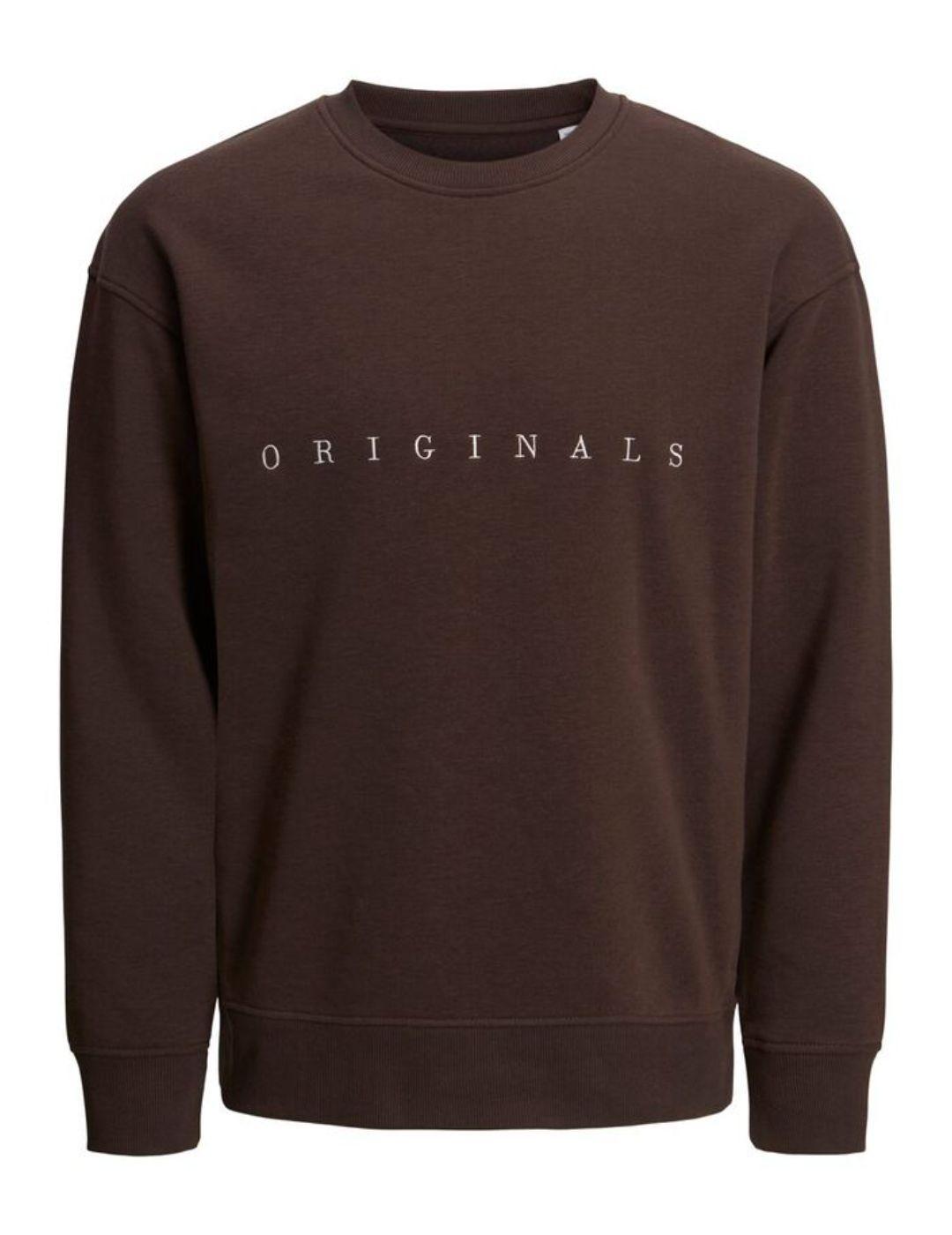 Sudadera Jack&Jones Copenhagen marrón hombre -b