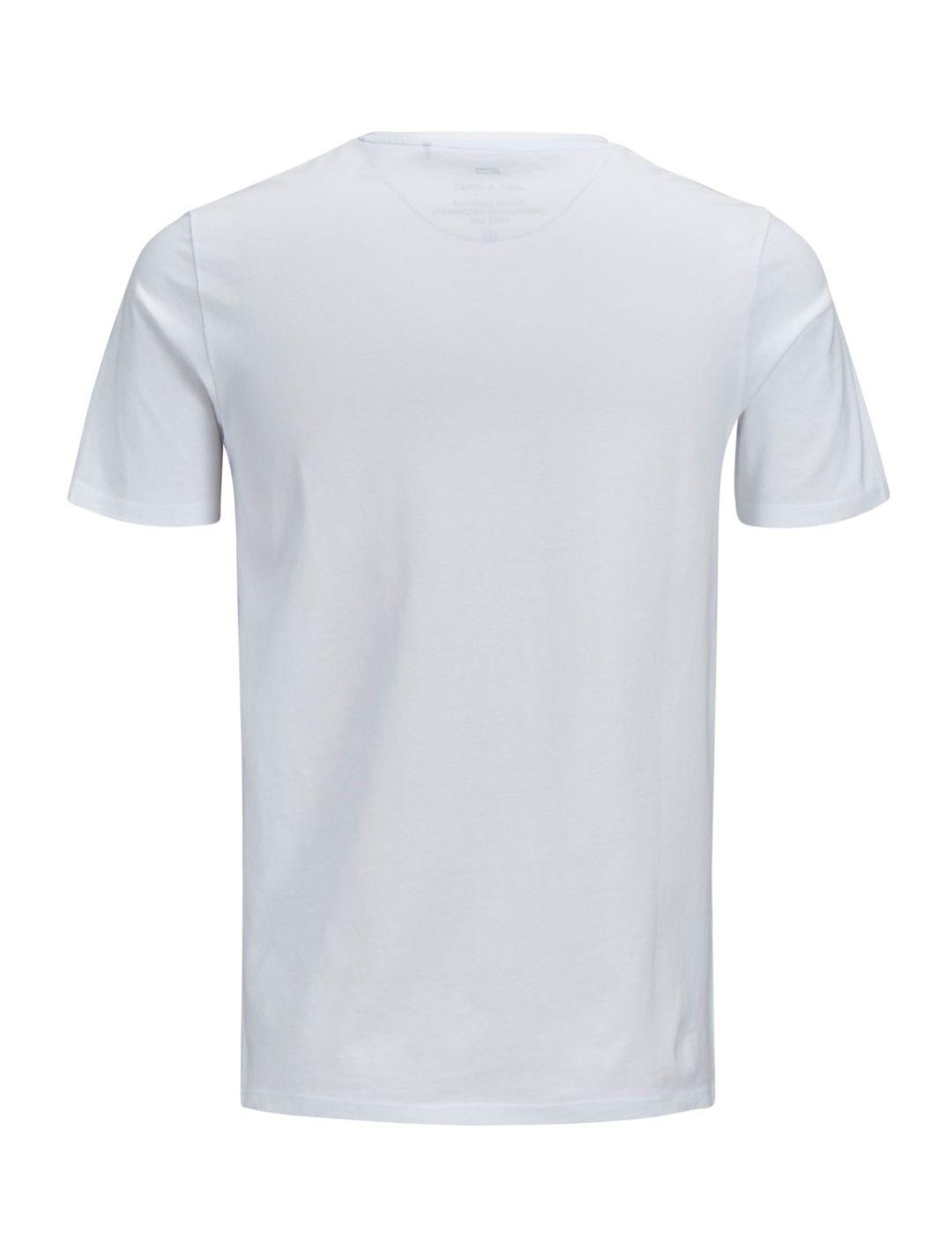 Camiseta Jack&Jones Logo blanca para hombre -b