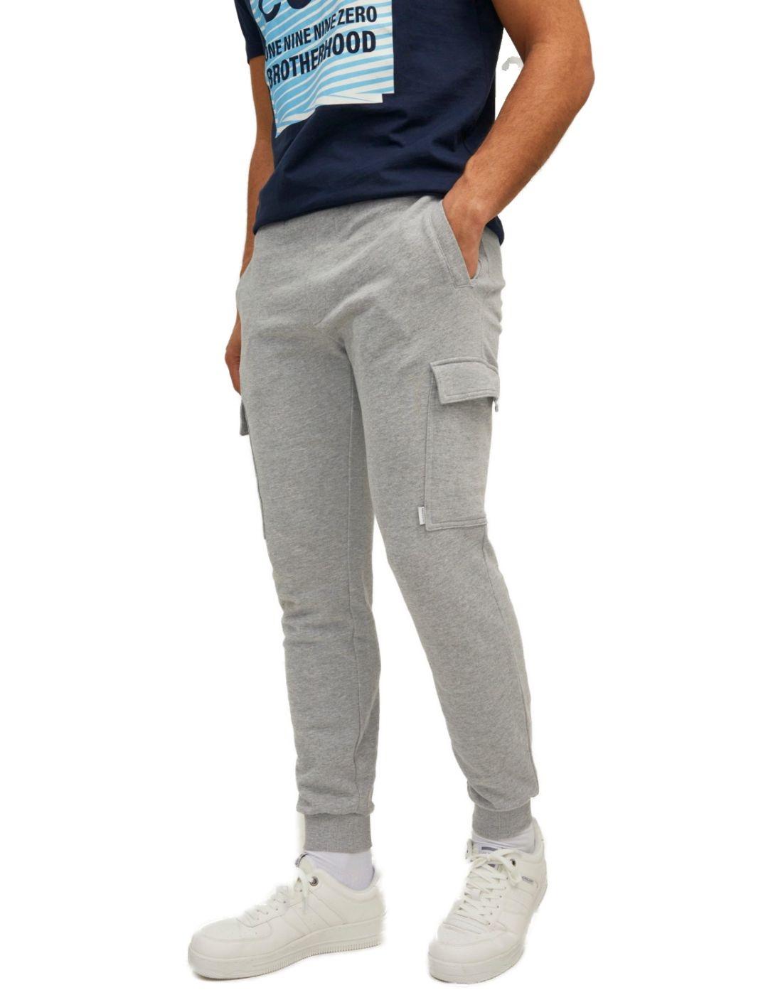 Pantalon Jack&Jones Gordon gris para hombre -b