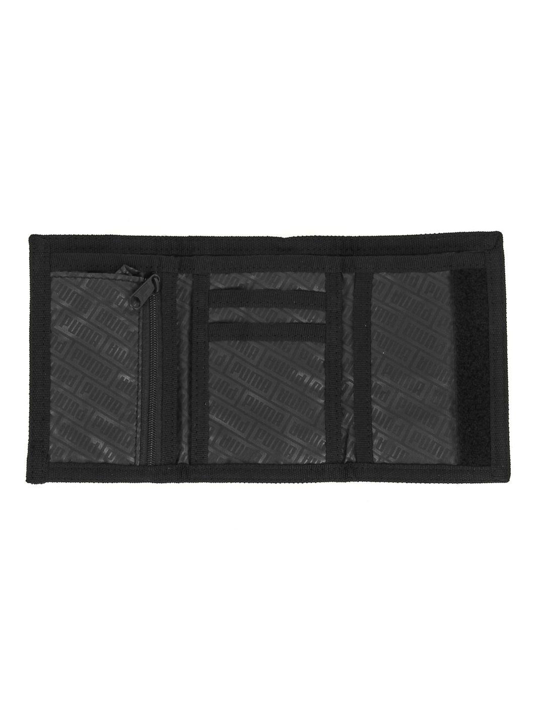 Cartera Puma tela negra logo blanco -b