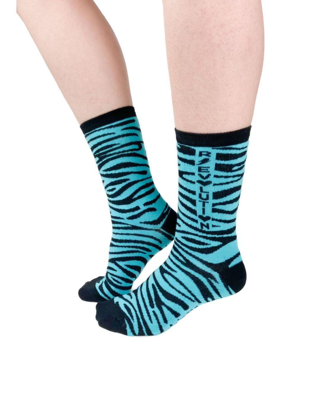 Calcetines Animosa Revolution Cebra para mujer -b
