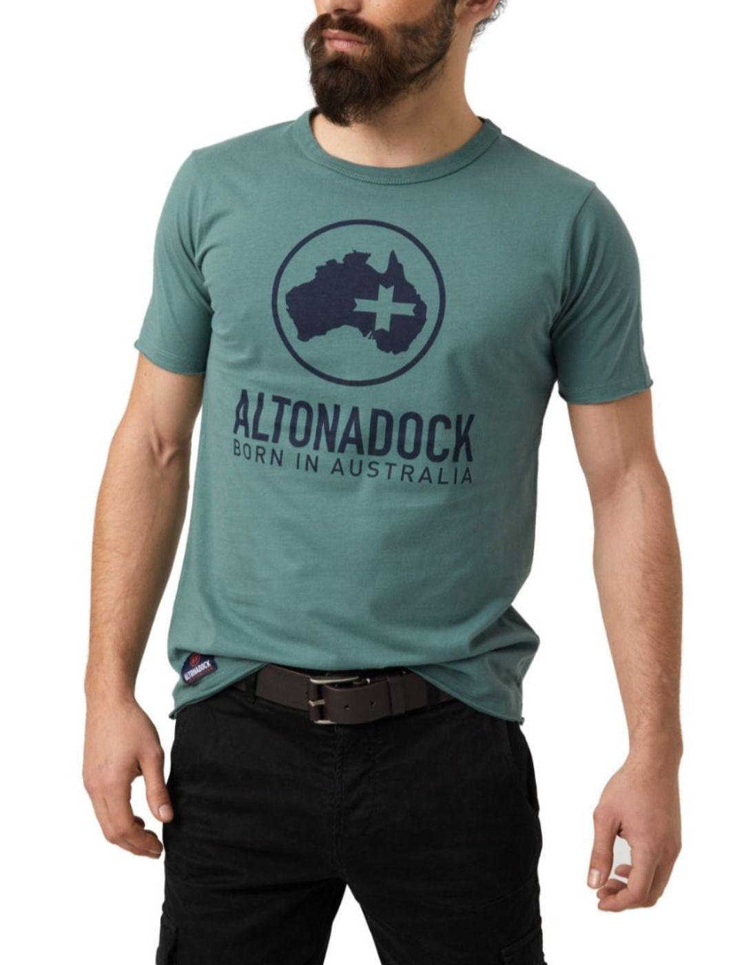 Camiseta Altonadock verde para hombre -b