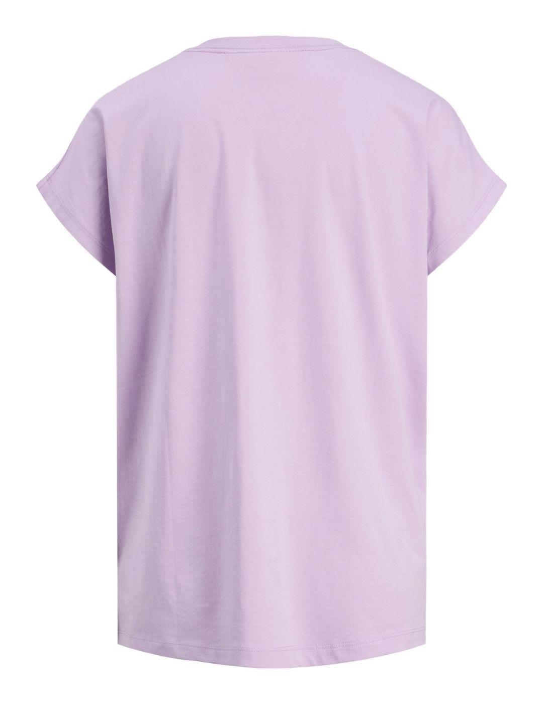 Camiseta JJXX astrid lila para mujer -b