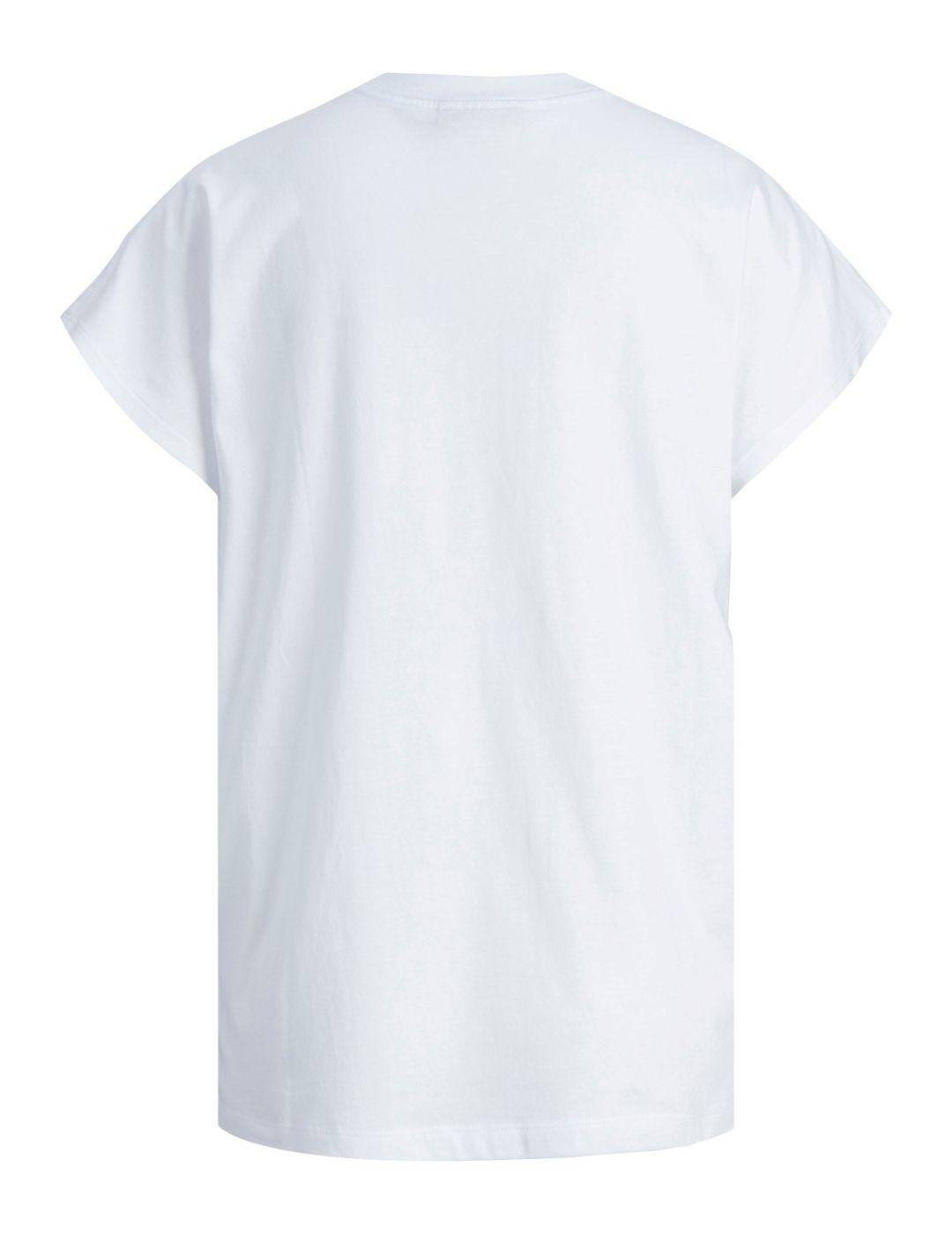 Camiseta JJXX astrid blanca para mujer -b