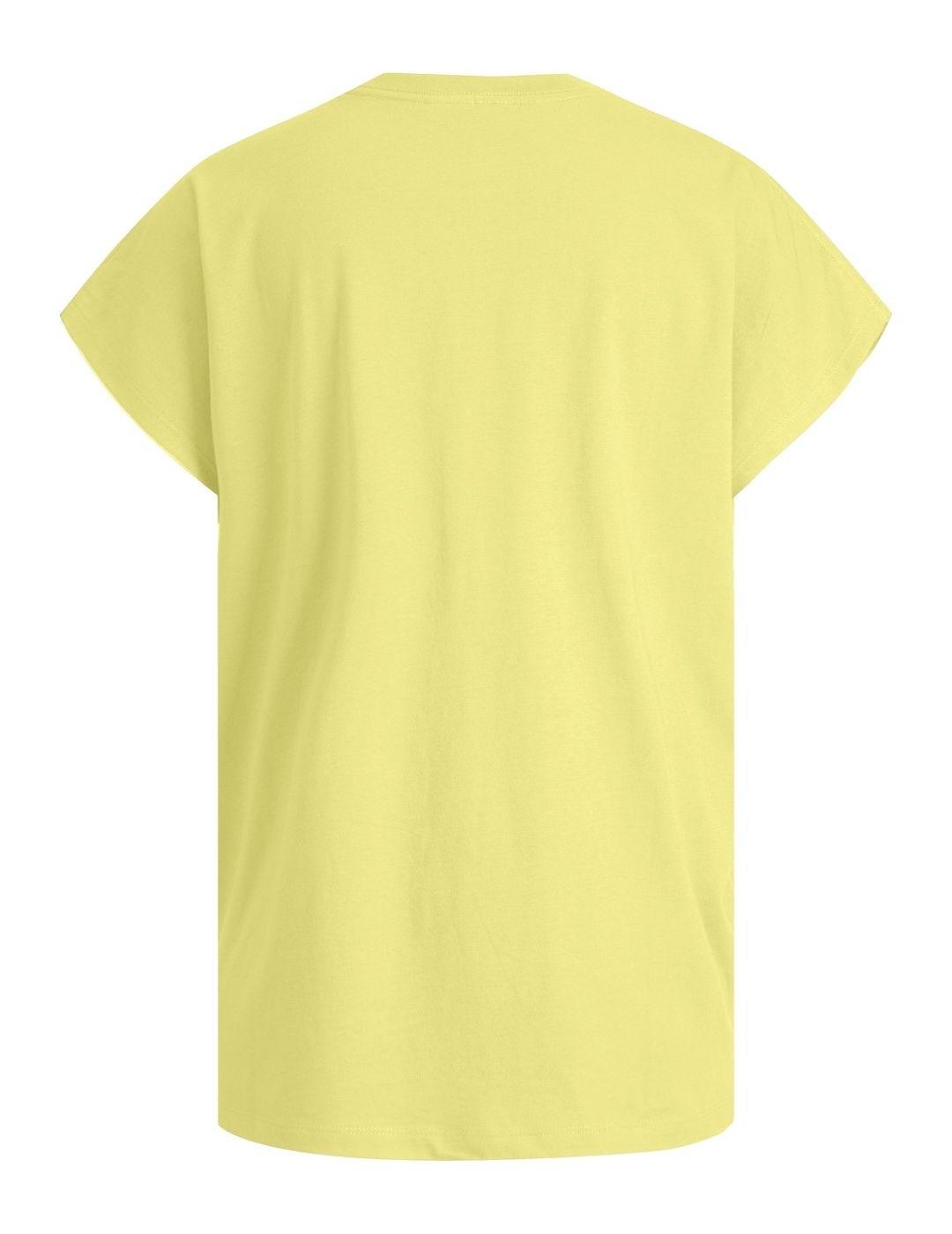 Camiseta JJXX astrid amarilla para mujer -b