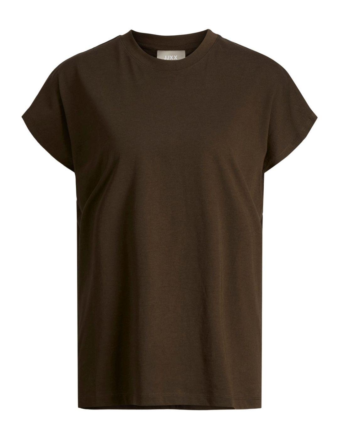 Camiseta JJXX astrid marrón para mujer -b
