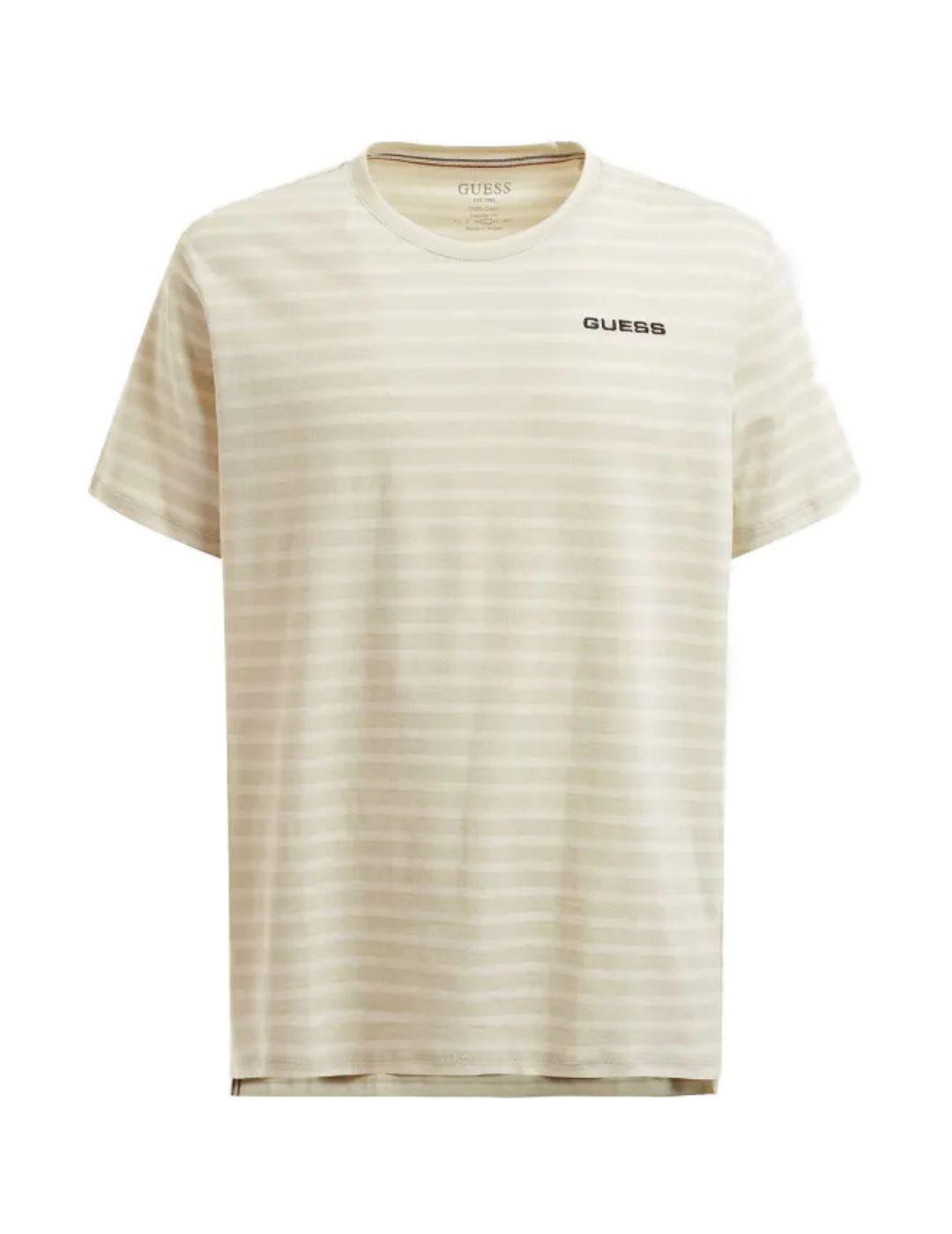 Camiseta Guess Trophy verde para hombre -b