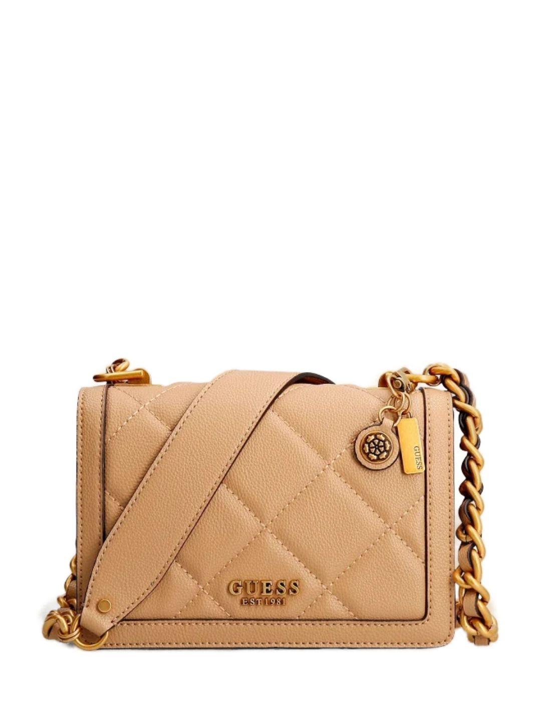 Bolso Guess Abey beige para mujer -b