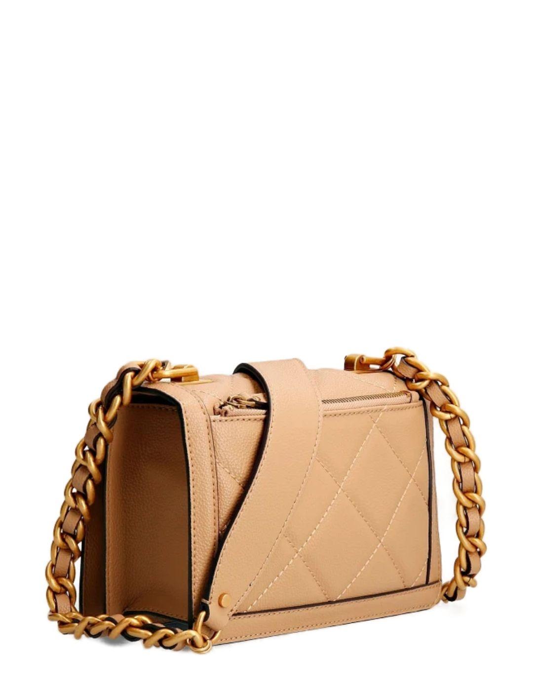 Bolso Guess Abey beige para mujer -b