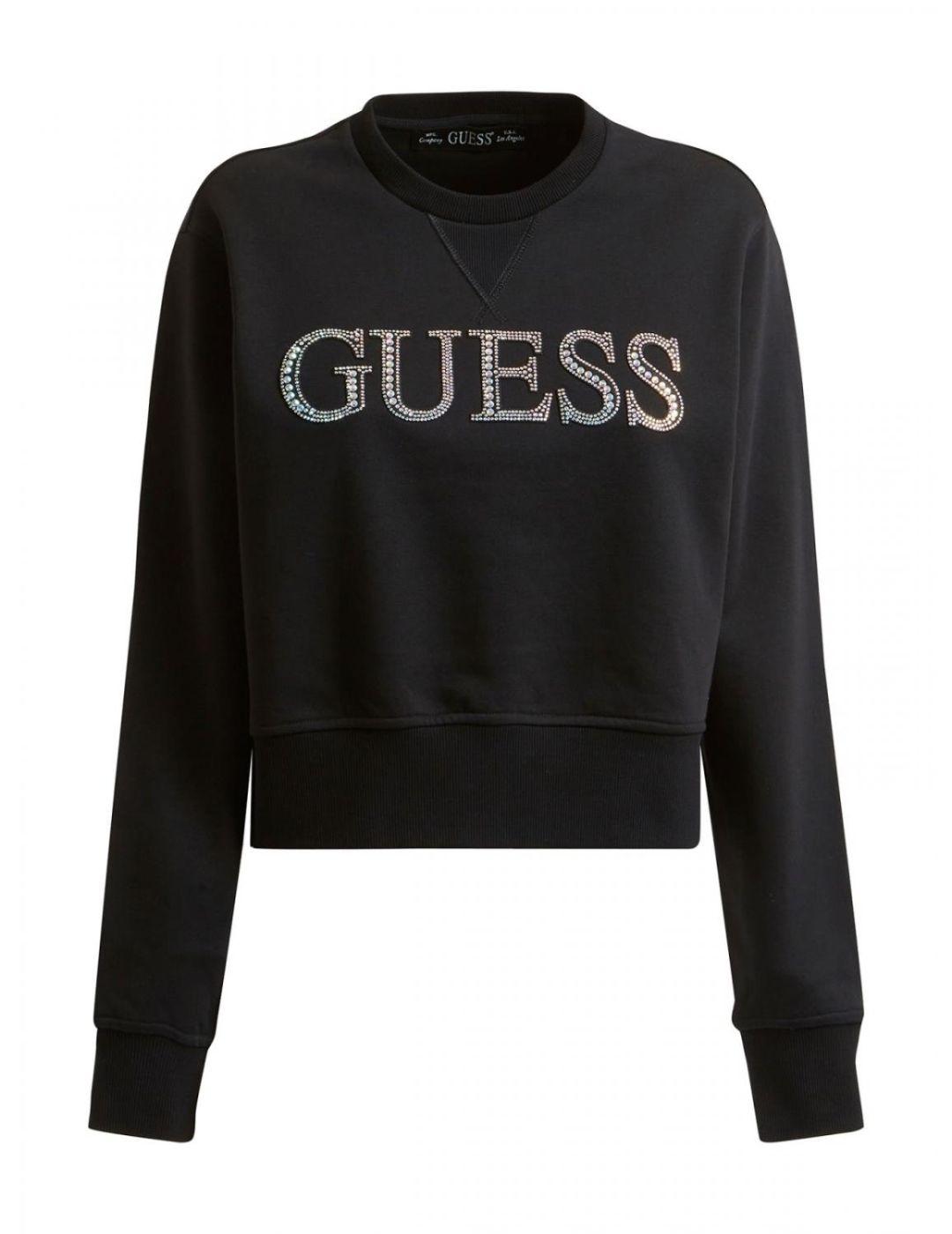 Sudadera Guess Linfea negro para mujer -b