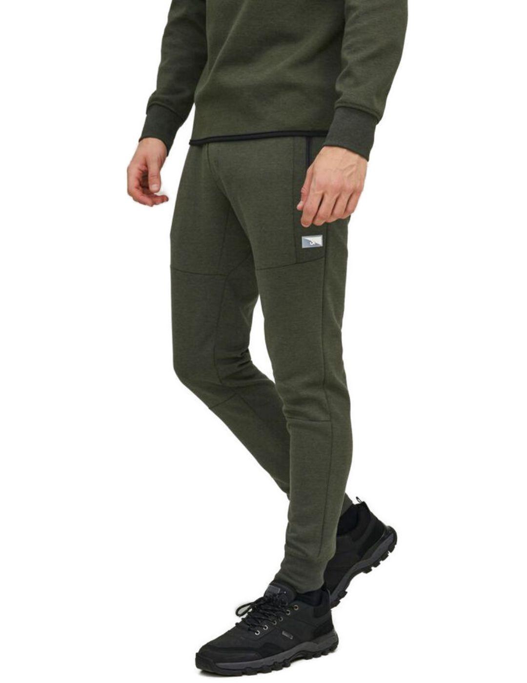 Pantalón chandal J&J Will verde de hombre -b