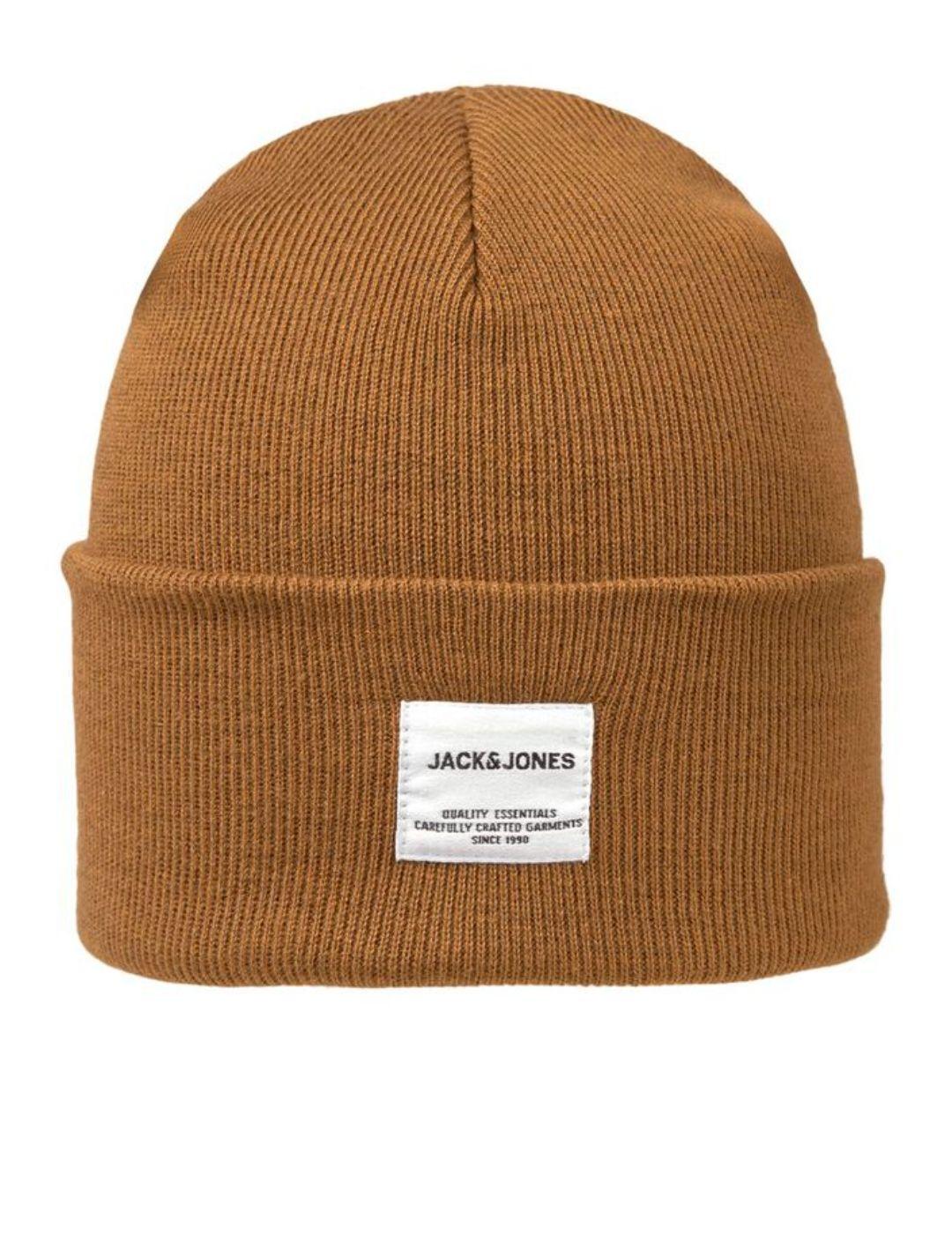 Gorro Jack&Jones Clong camel para hombre -b