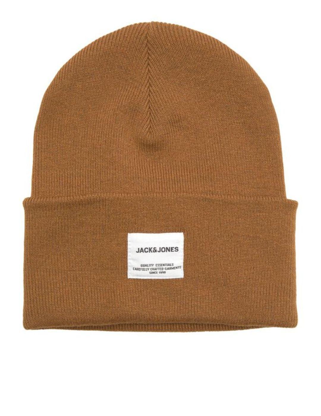 Gorro Jack&Jones Clong camel para hombre -b