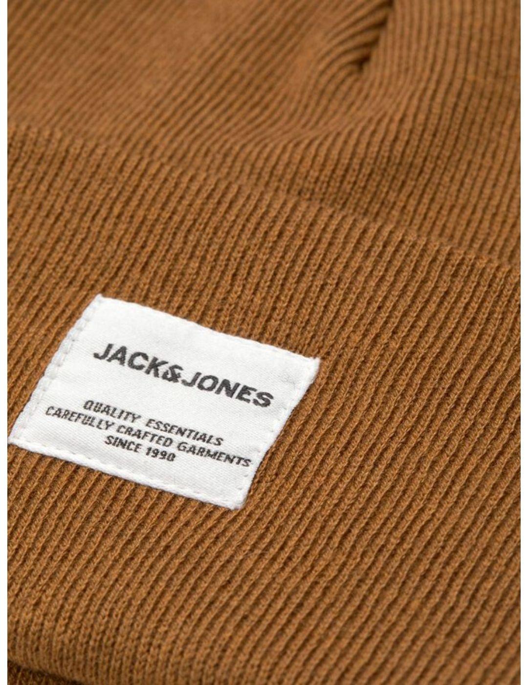 Gorro Jack&Jones Clong camel para hombre -b