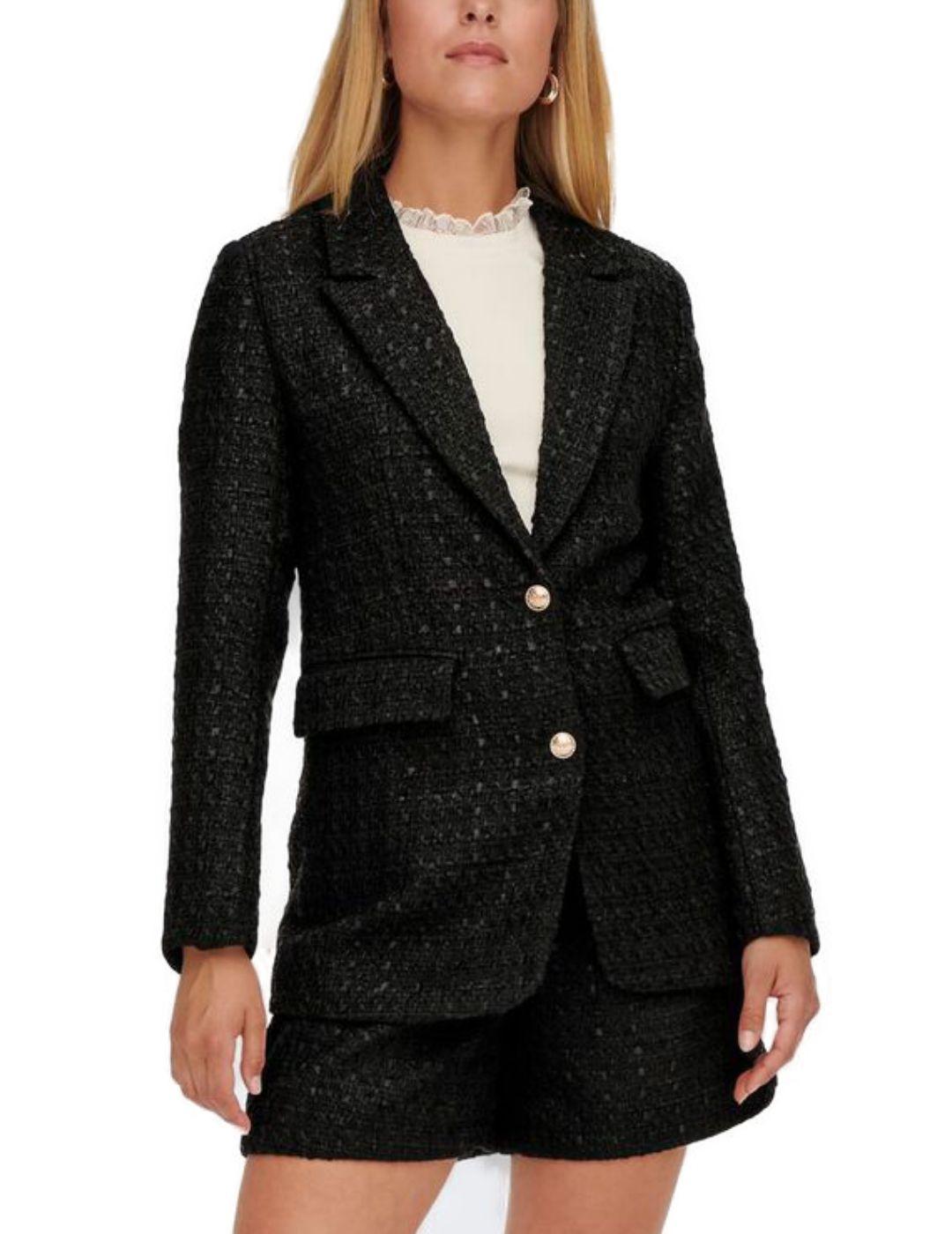 Blazer Only Kennedy negra para mujer-b