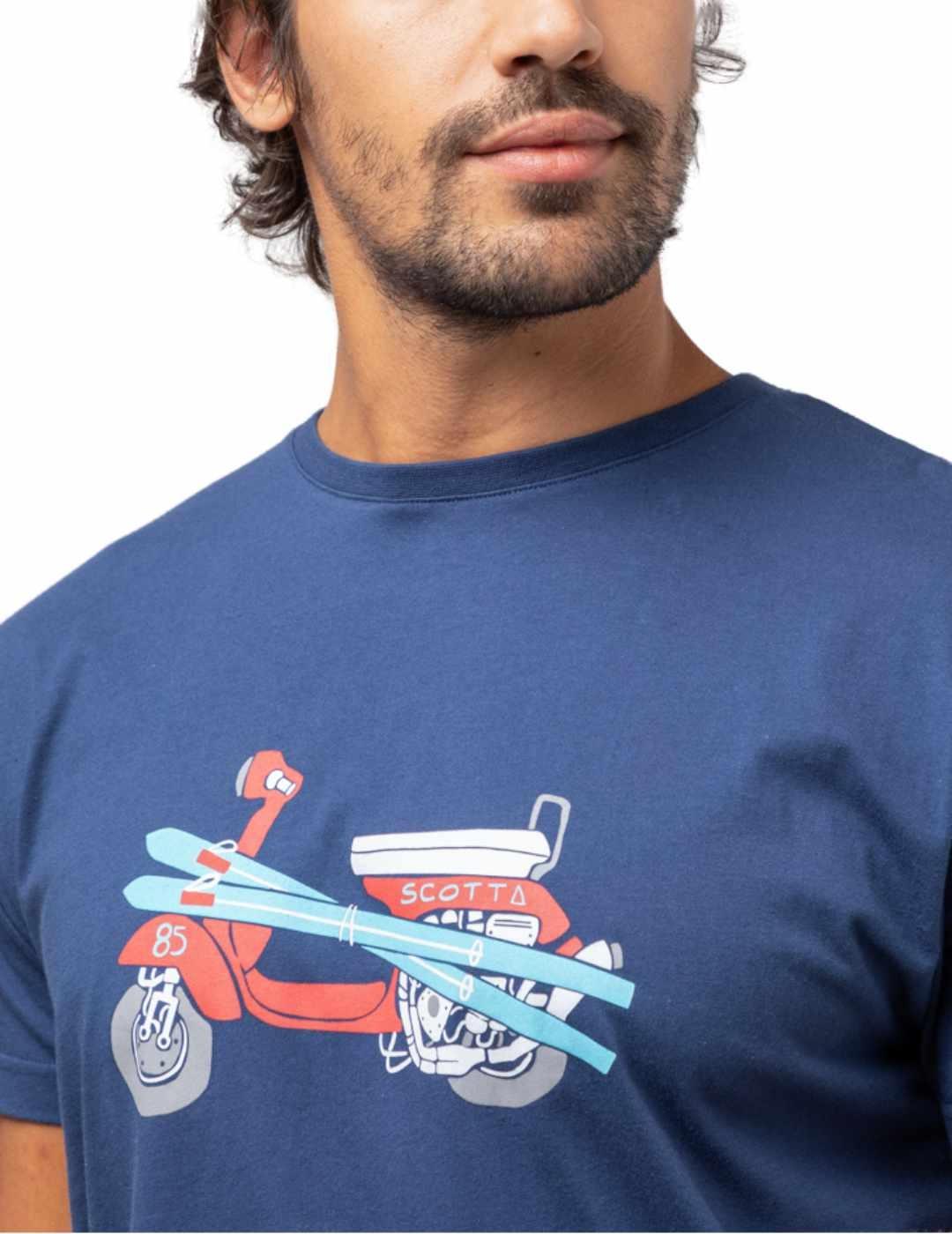 Camiseta Scotta marino moto para hombre -b