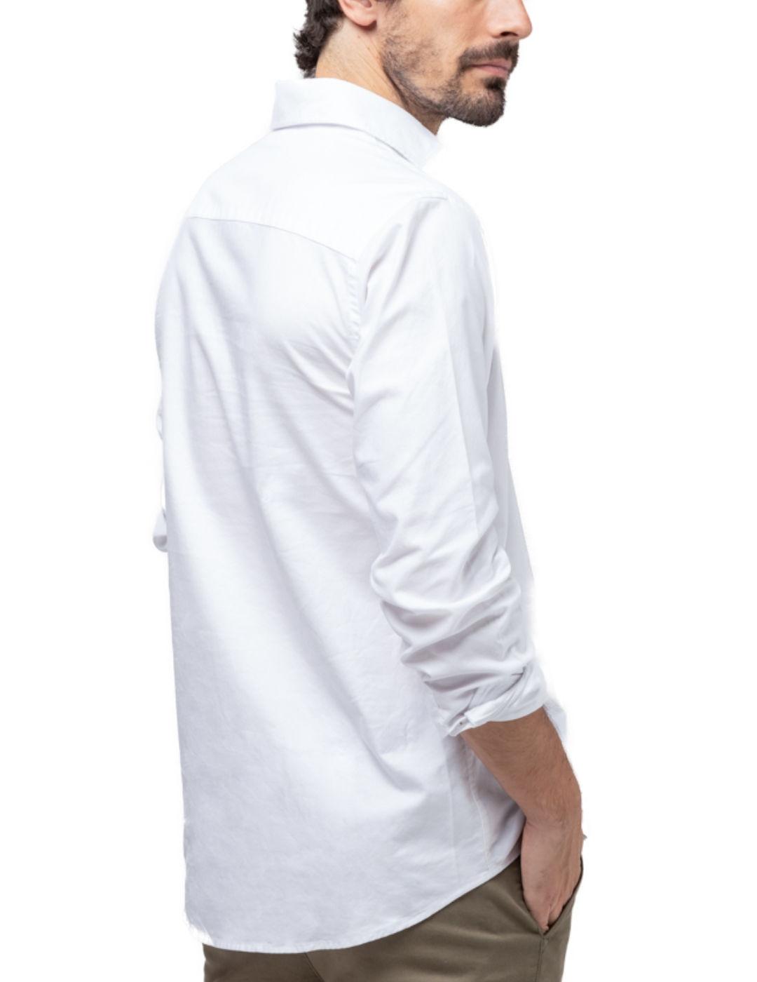 Camisa polera Scotta color blanco para hombre -b
