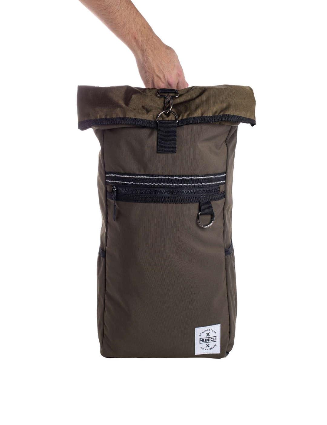 Mochila Munich verde militar -b