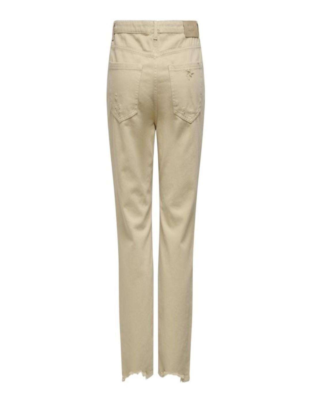 Pantalon Only Janet beige para mujer -a