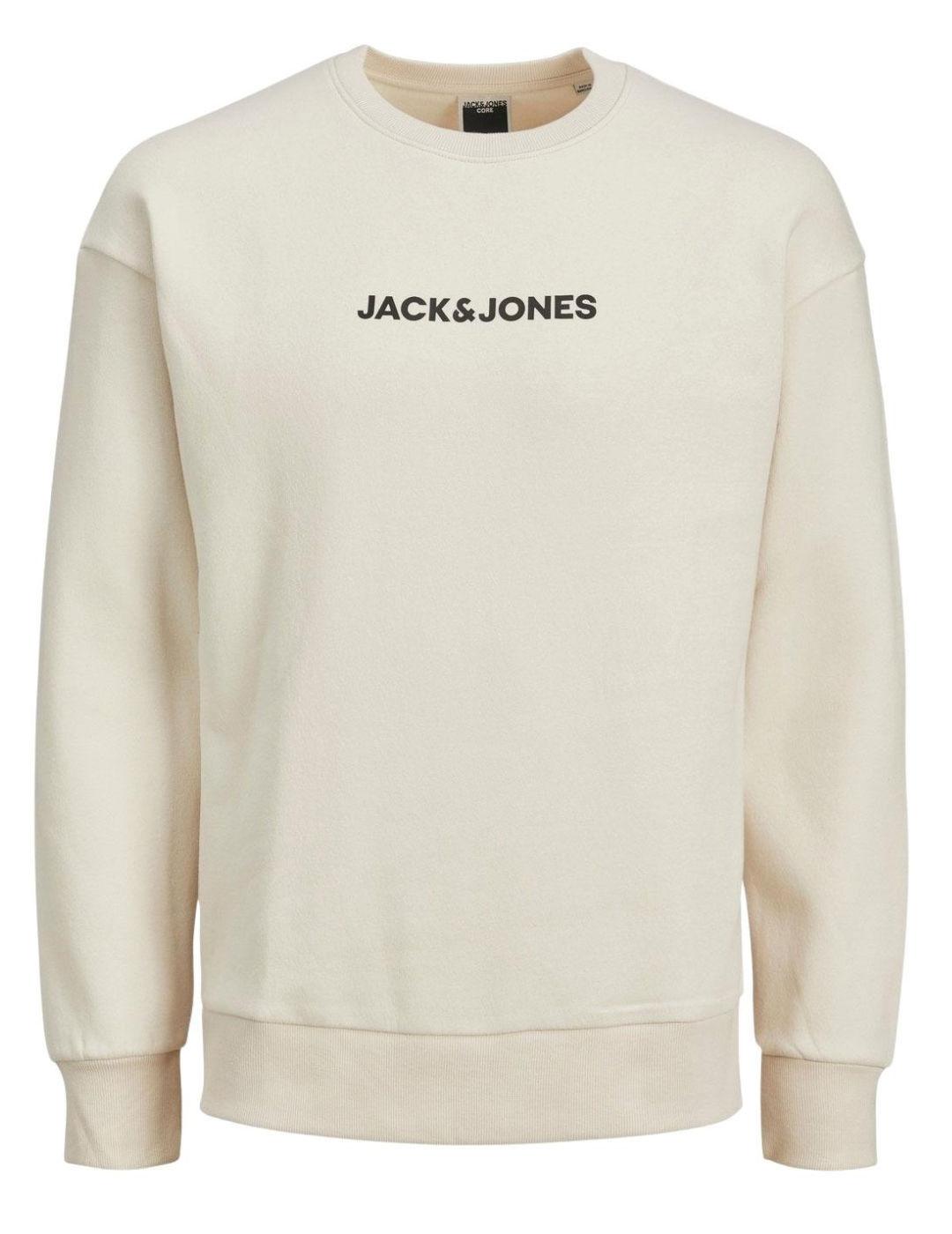 Sudadera Jack&Jones Wish beige para hombre -b