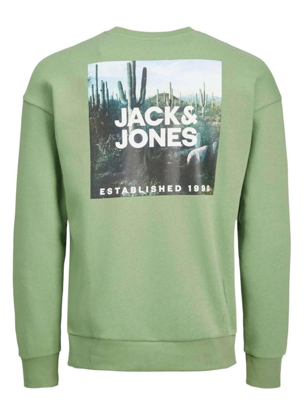 Sudadera Jack&Jones Wish verde para hombre -b