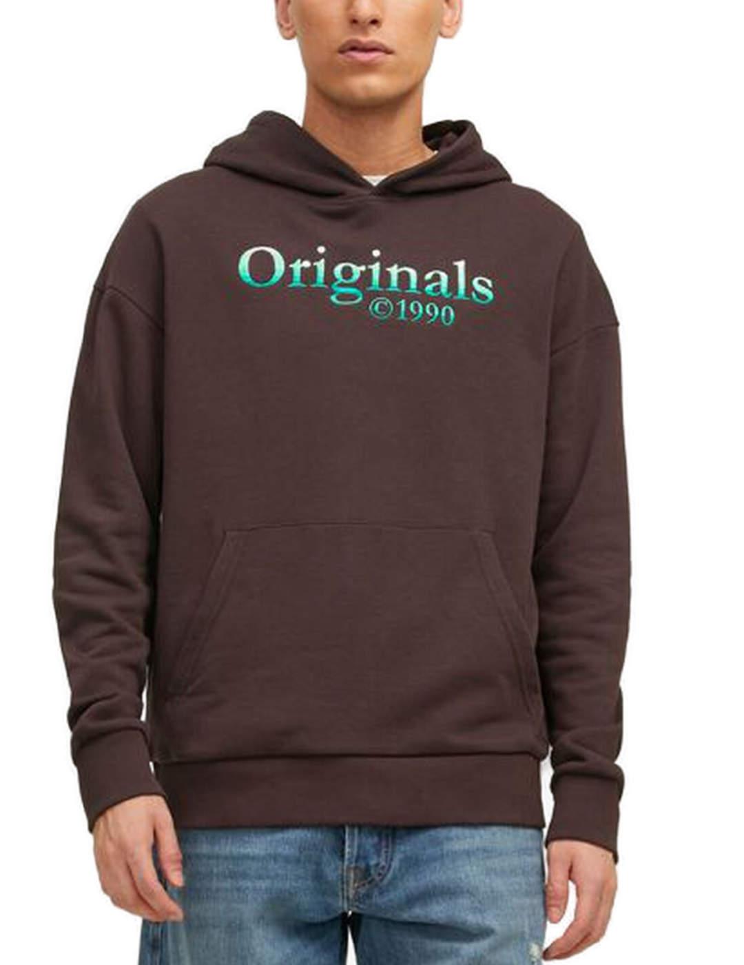 Sudadera Jack&Jones Firefly marron para hombre-b