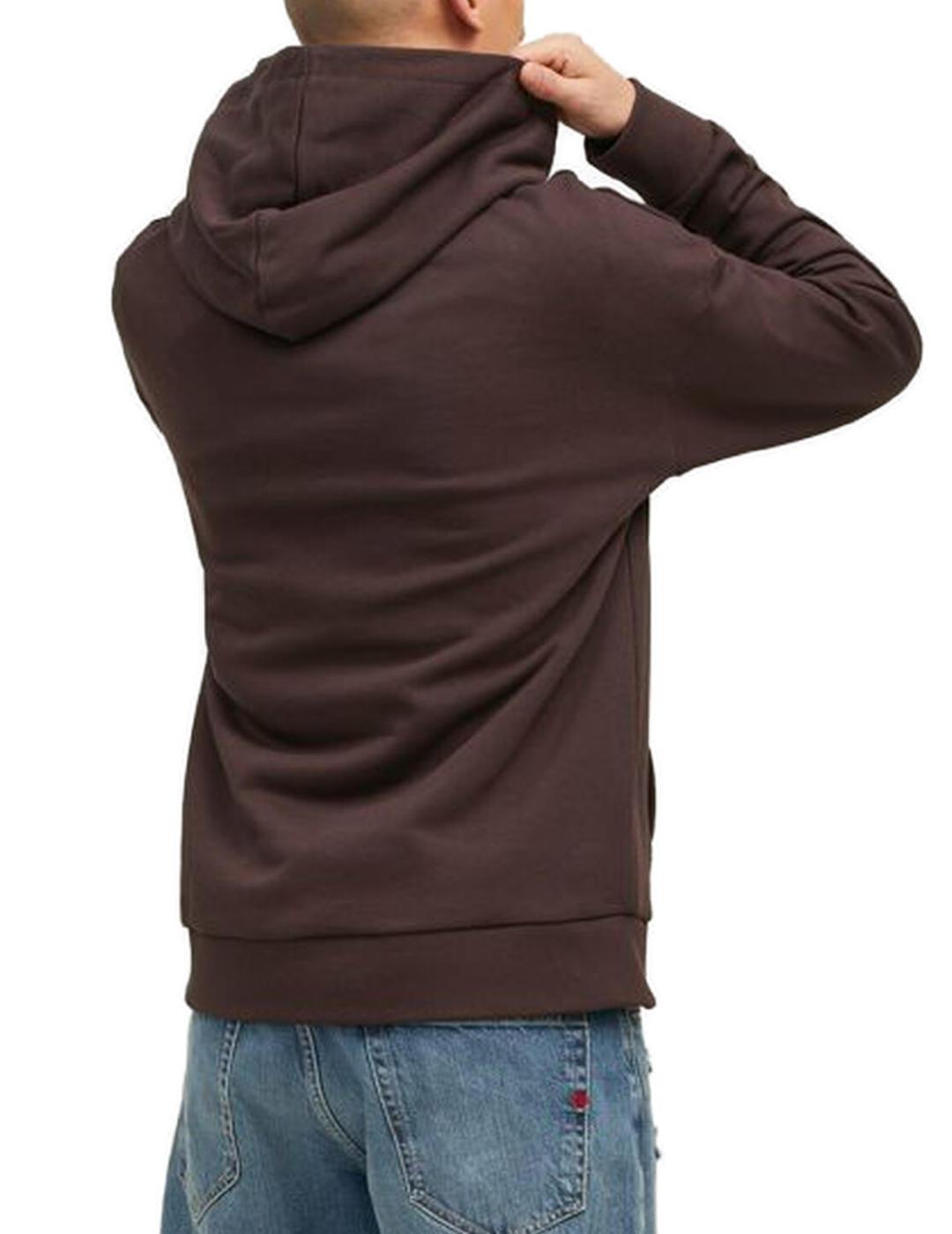 Sudadera Jack&Jones Firefly marron para hombre-b