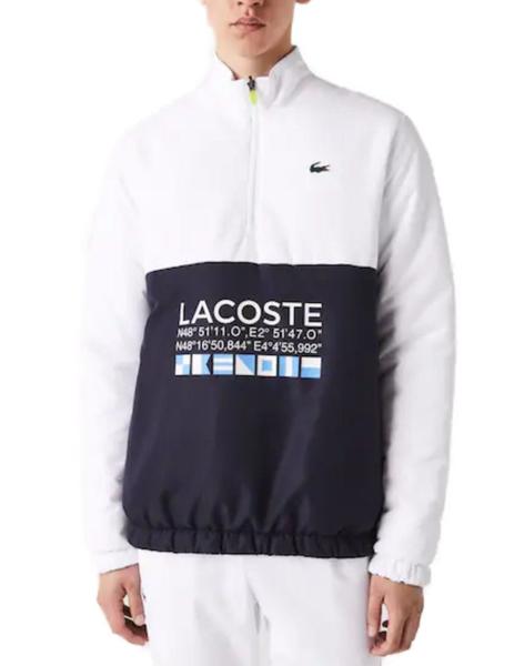 Chaqueta Lacoste blanco y azul de hombre b