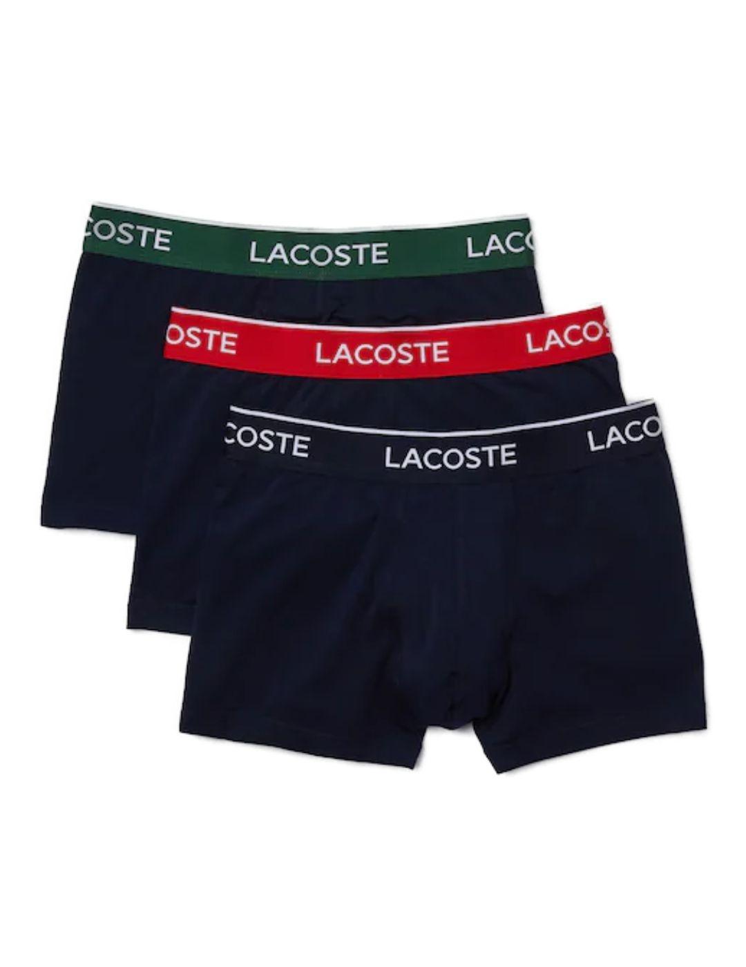 Pack Lacoste de 3 trunk marino de hombre-b