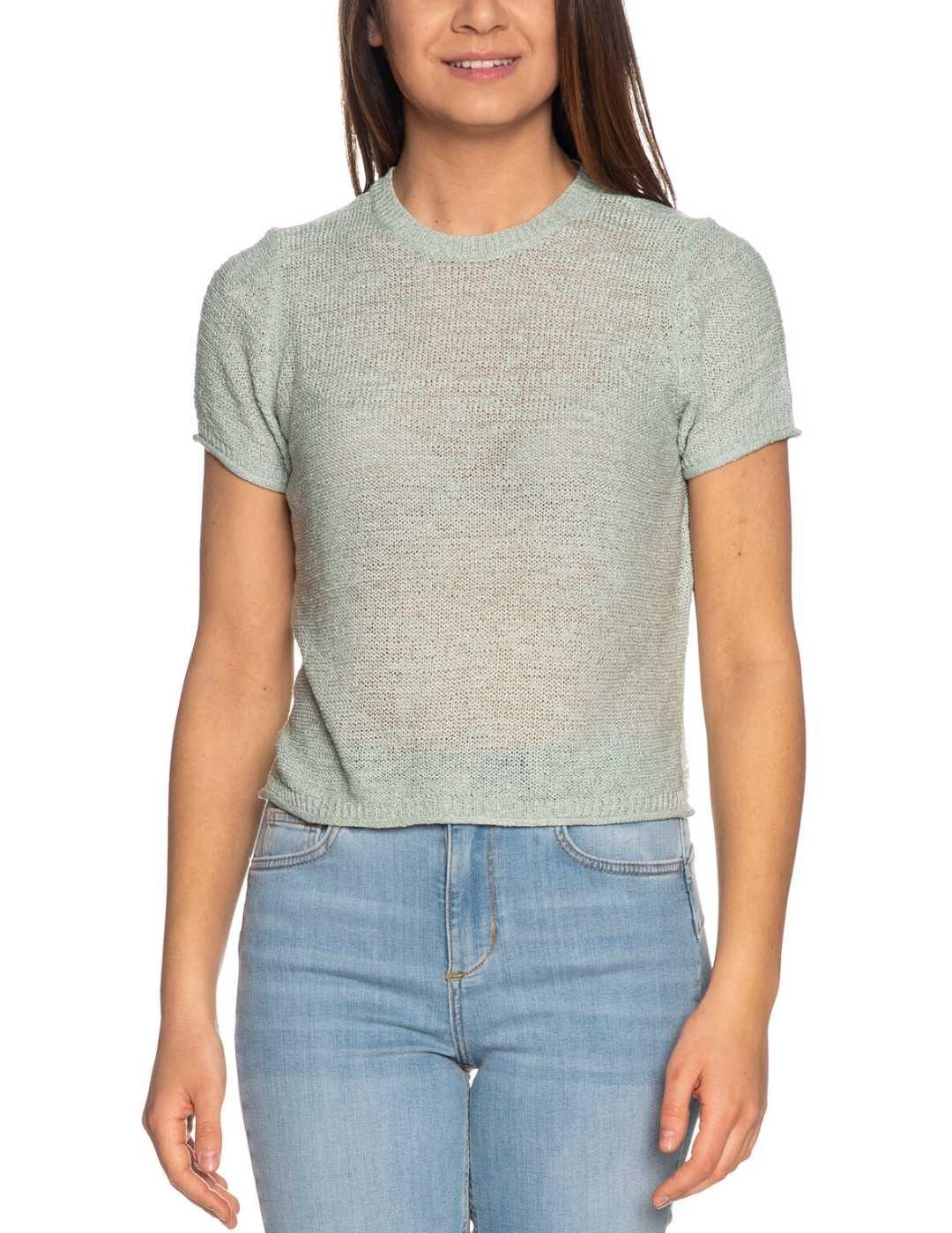 Camiseta Only Sunny verde agua para mujer -a
